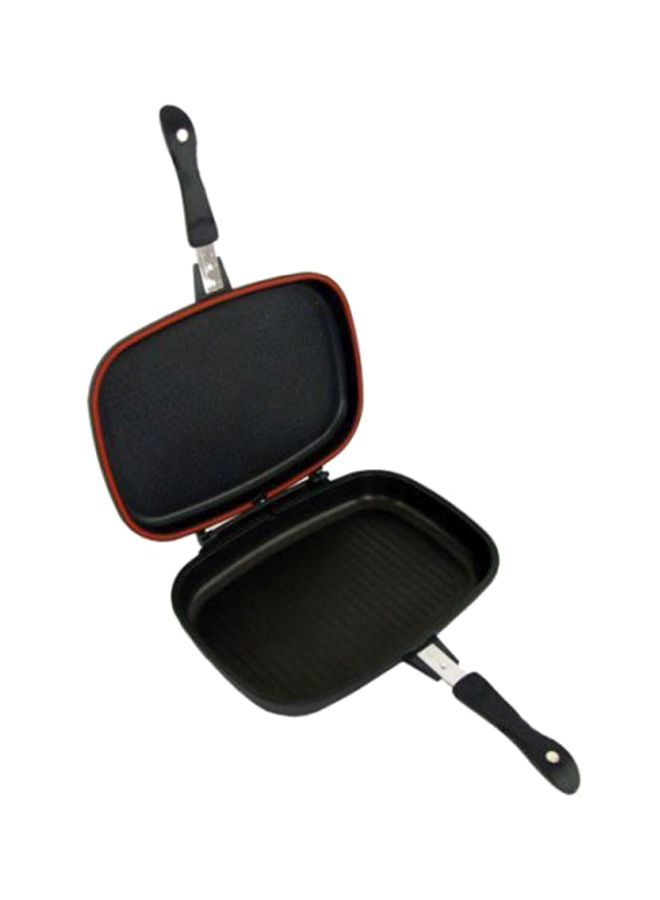 Alluminium Double Grill Pan Black 36cm