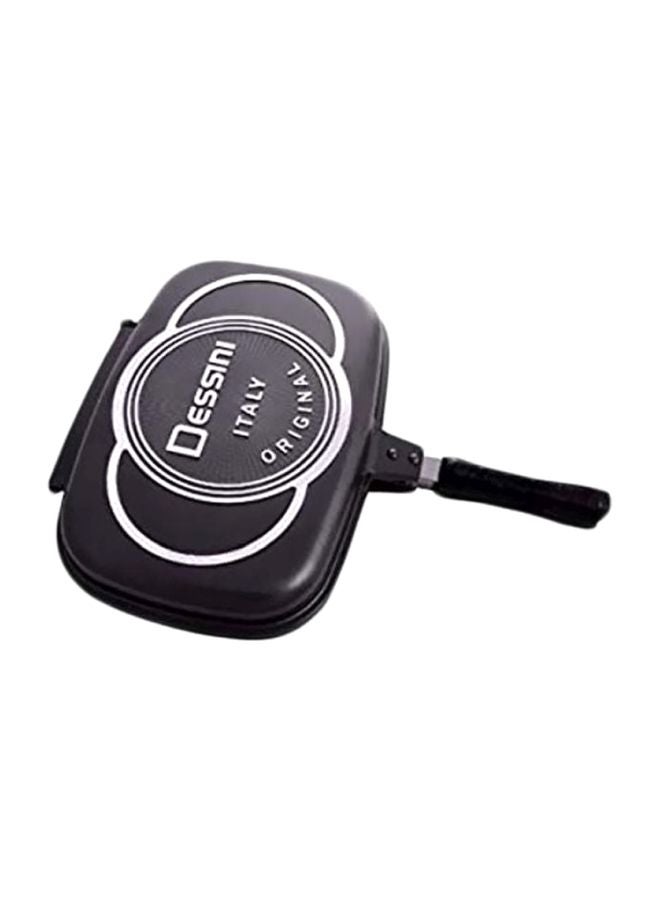 Alluminium Double Grill Pan Black 36cm