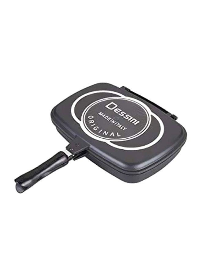 Alluminium Double Grill Pan Black 36cm