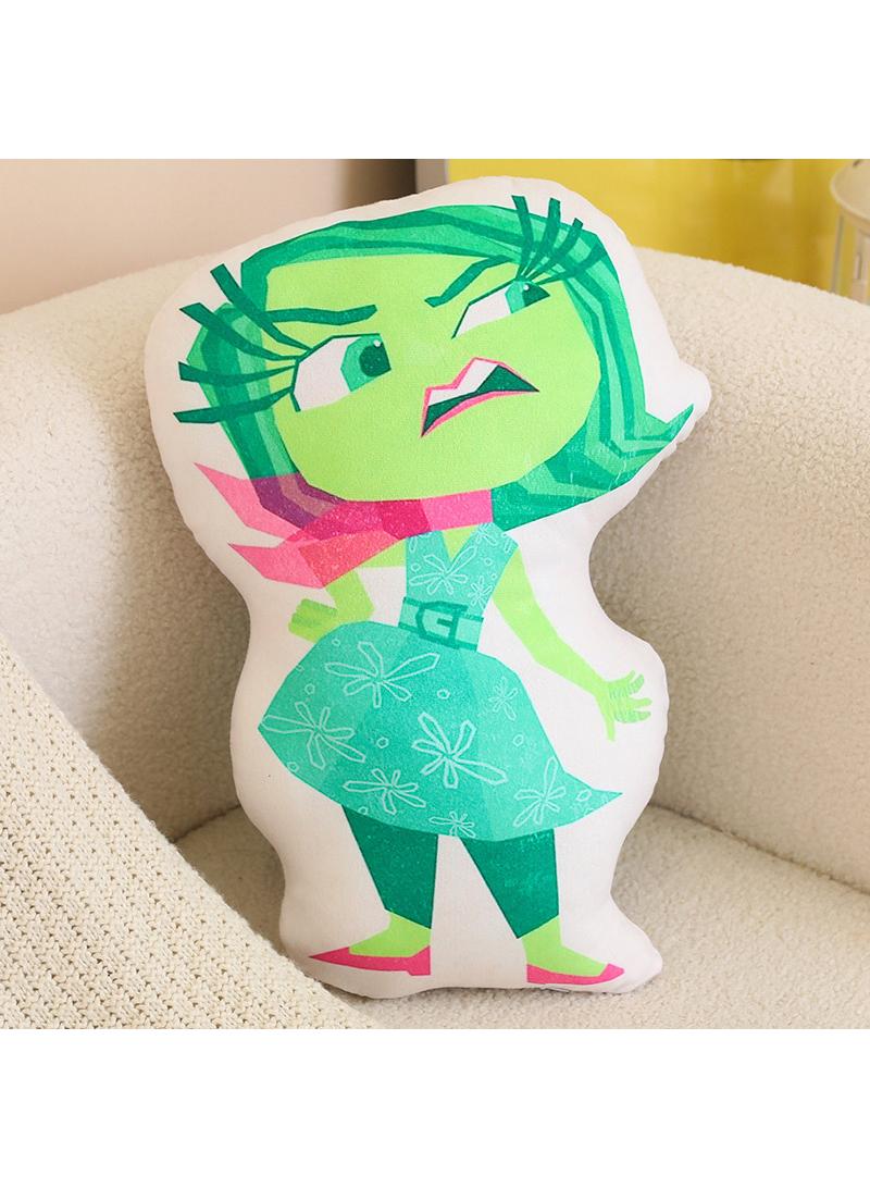 inside out 2 Plush Throw Pillow Cartoon Plush Doll Toy Decoration Cushion for Kids and Adults  Great Birthday Choice for Boys Girls 18×18 Inch