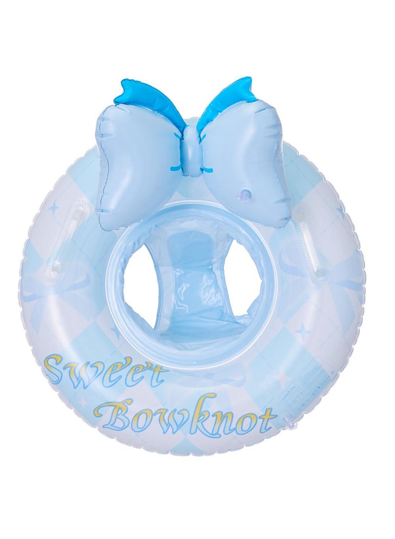 Baby Swimming Float Ring with Seat, Inflatable Children Waist Float Ring, Baby Free Swimming Ring, Safe and Durable, Pool Tool for The Age of 1-5 Years Kids,Blue-K