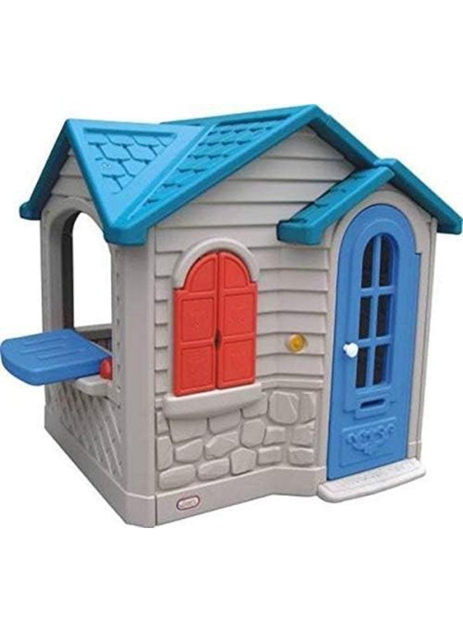 Rainbow Toys Children Playhouse With Windows and Door Garden Status Lawn Playset, Kids use for indoor and outdoor Size: 142x133x140cm