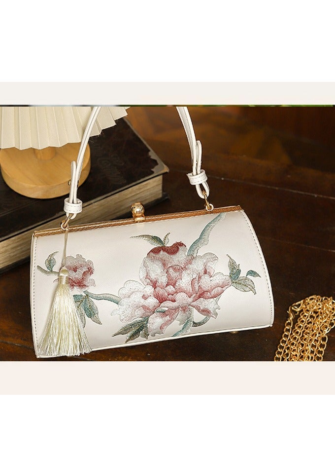 Embroidered Tassel Bag, Chinese Banquet Style Handbag