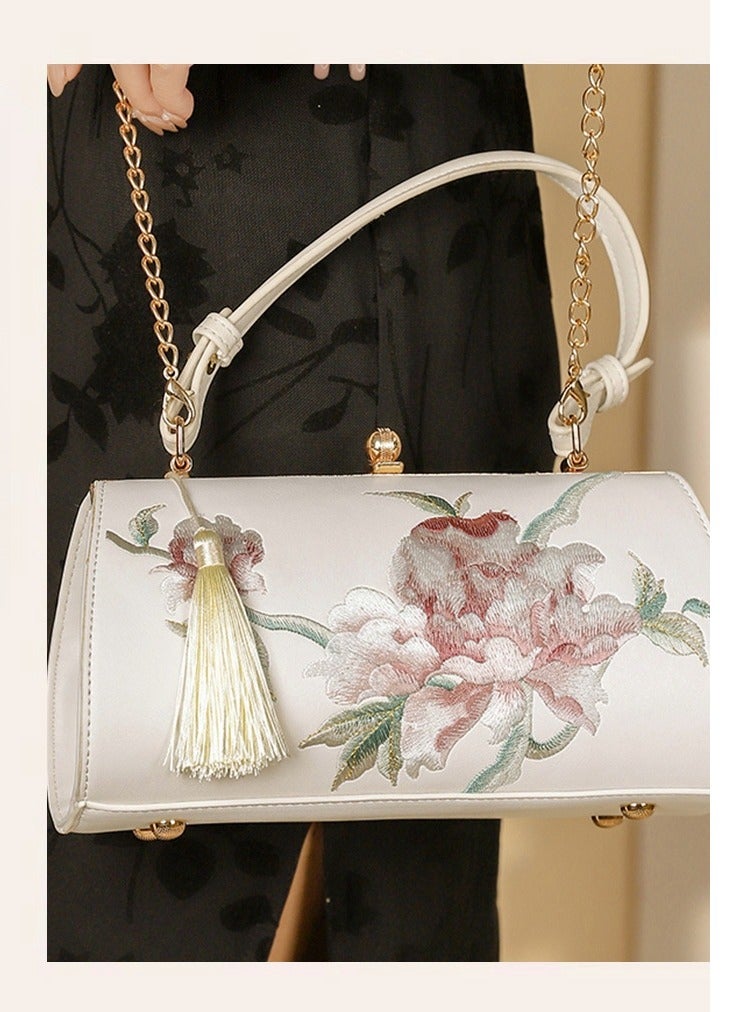 Embroidered Tassel Bag, Chinese Banquet Style Handbag