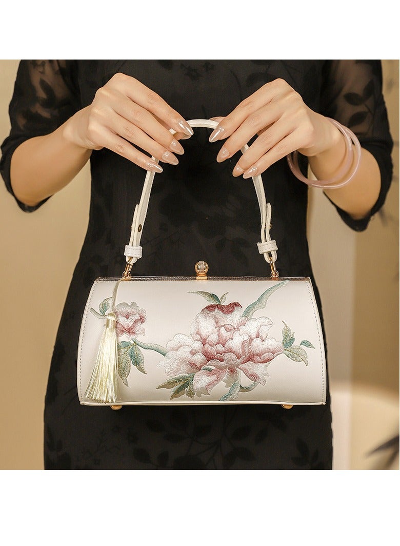 Embroidered Tassel Bag, Chinese Banquet Style Handbag