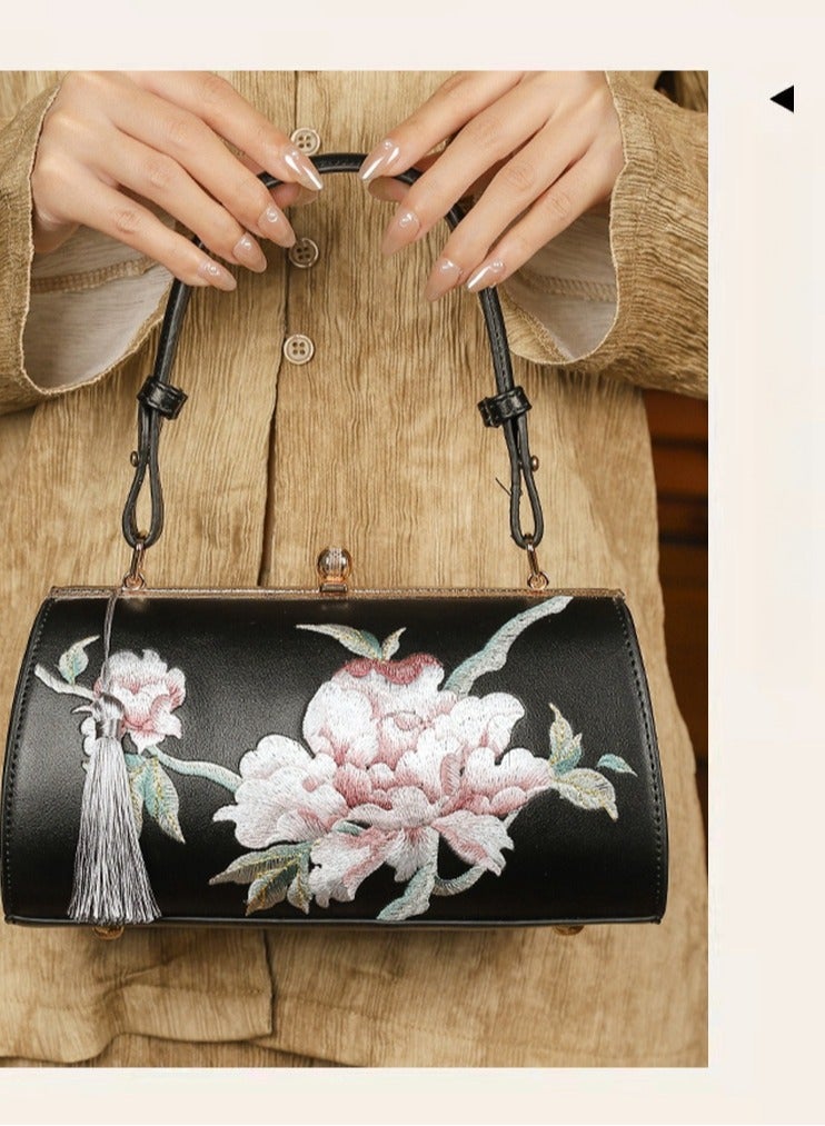 Embroidered Tassel Bag, Chinese Banquet Style Handbag