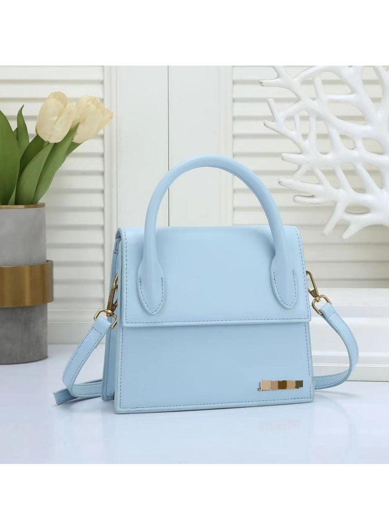 Elegant Light Blue Mini Crossbody Handbag