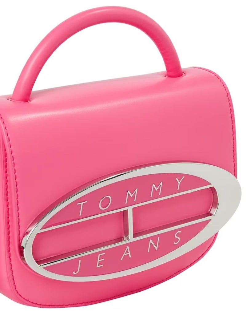 Tommy Hilfiger Plus Origin Plaque Denim Crossover Bag