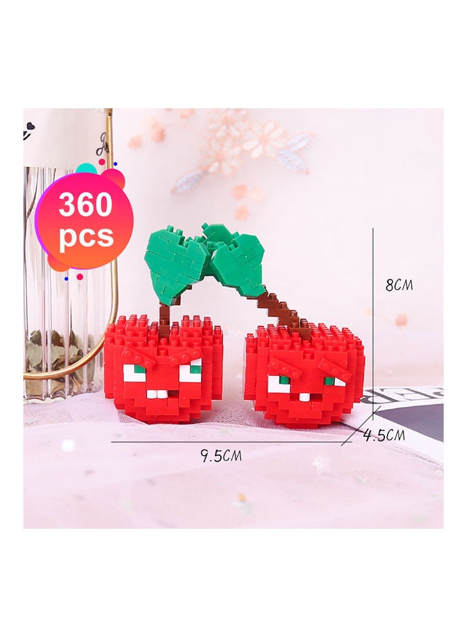 360-Piece Cherry Bomb Micro Brick Construction Series 9.5 X 4.5 X 8cm