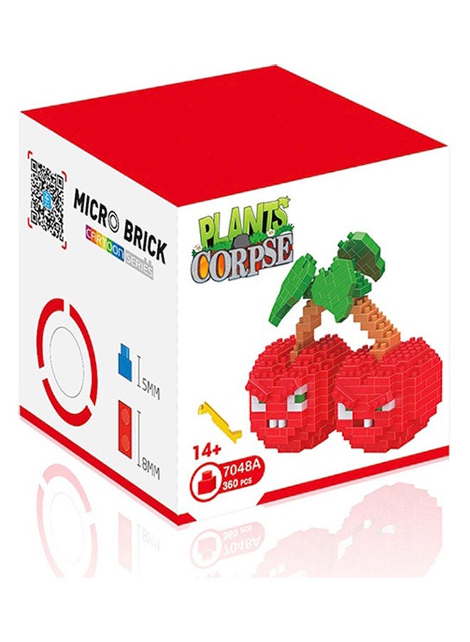 360-Piece Cherry Bomb Micro Brick Construction Series 9.5 X 4.5 X 8cm