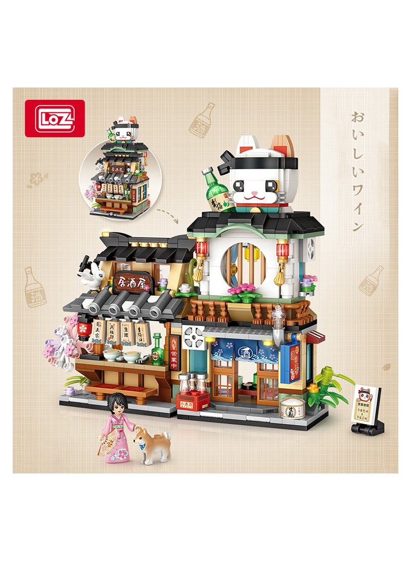 Creative Japanese Izakaya Mini Building Blocks 789 PCS Educational Fun Toy for Kids 6 Years and Up Inspired by Japanese Street Life