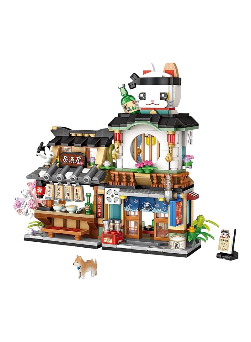 Creative Japanese Izakaya Mini Building Blocks 789 PCS Educational Fun Toy for Kids 6 Years and Up Inspired by Japanese Street Life