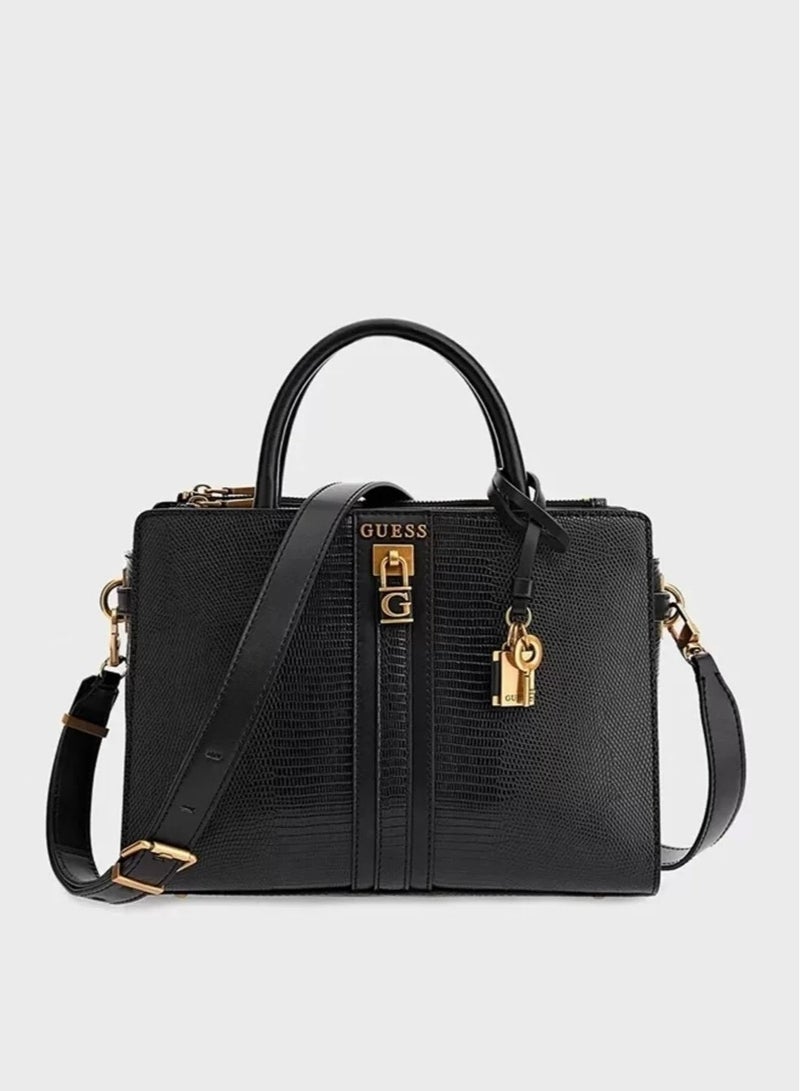 Ginevra Bluch Logo Handbag