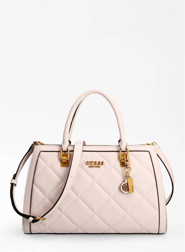 Guess Abey Peony Handbag White Cilento Designer Wear