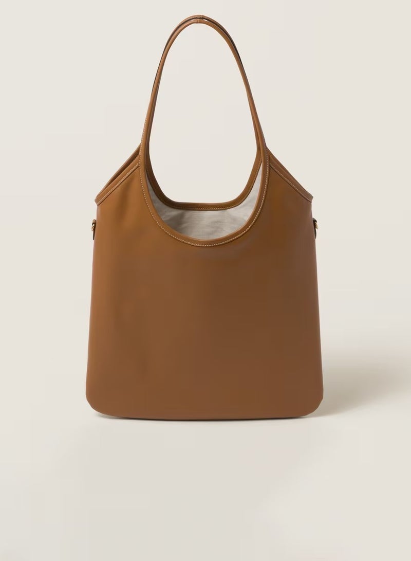 MIU IVY leather tote bag shoulder