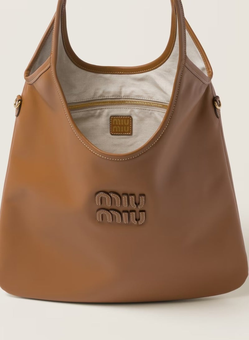 MIU IVY leather tote bag shoulder