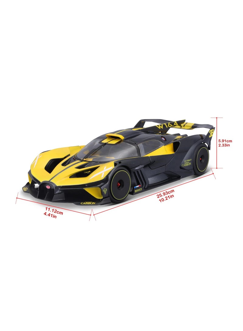 18-11047 YL - Bburago - 1:18 - Bugatti Bolide Black/Yellow met