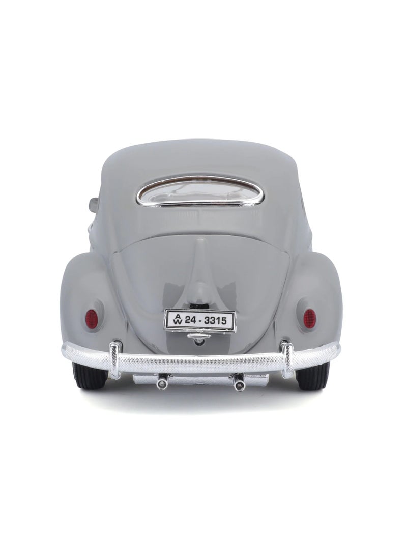 18-12029 GY - Bburago - 1:18 - VOLKSWAGEN KAFER BEETLE (1955) - Gray