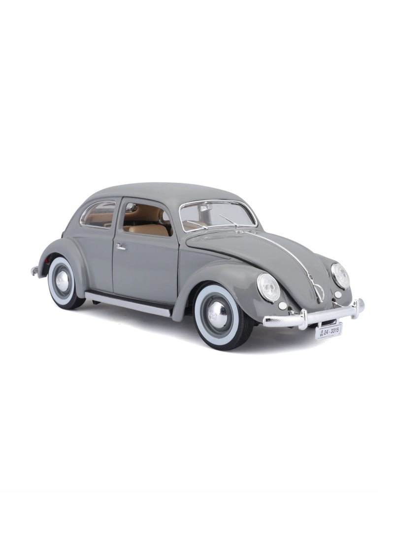 18-12029 GY - Bburago - 1:18 - VOLKSWAGEN KAFER BEETLE (1955) - Gray