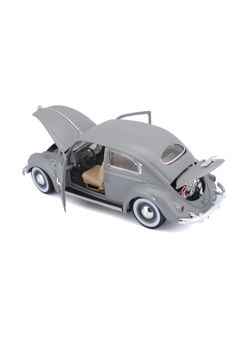 18-12029 GY - Bburago - 1:18 - VOLKSWAGEN KAFER BEETLE (1955) - Gray