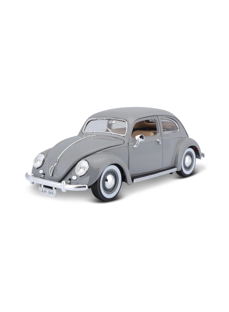 18-12029 GY - Bburago - 1:18 - VOLKSWAGEN KAFER BEETLE (1955) - Gray