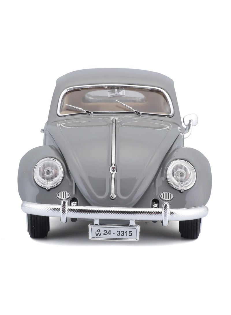 18-12029 GY - Bburago - 1:18 - VOLKSWAGEN KAFER BEETLE (1955) - Gray