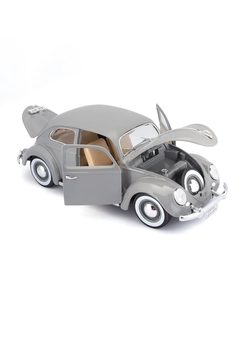 18-12029 GY - Bburago - 1:18 - VOLKSWAGEN KAFER BEETLE (1955) - Gray