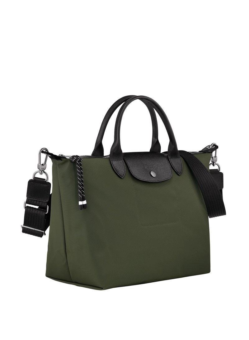 champ Le Pliage Energy L Medium Shoulder Bag Dark Green for Women