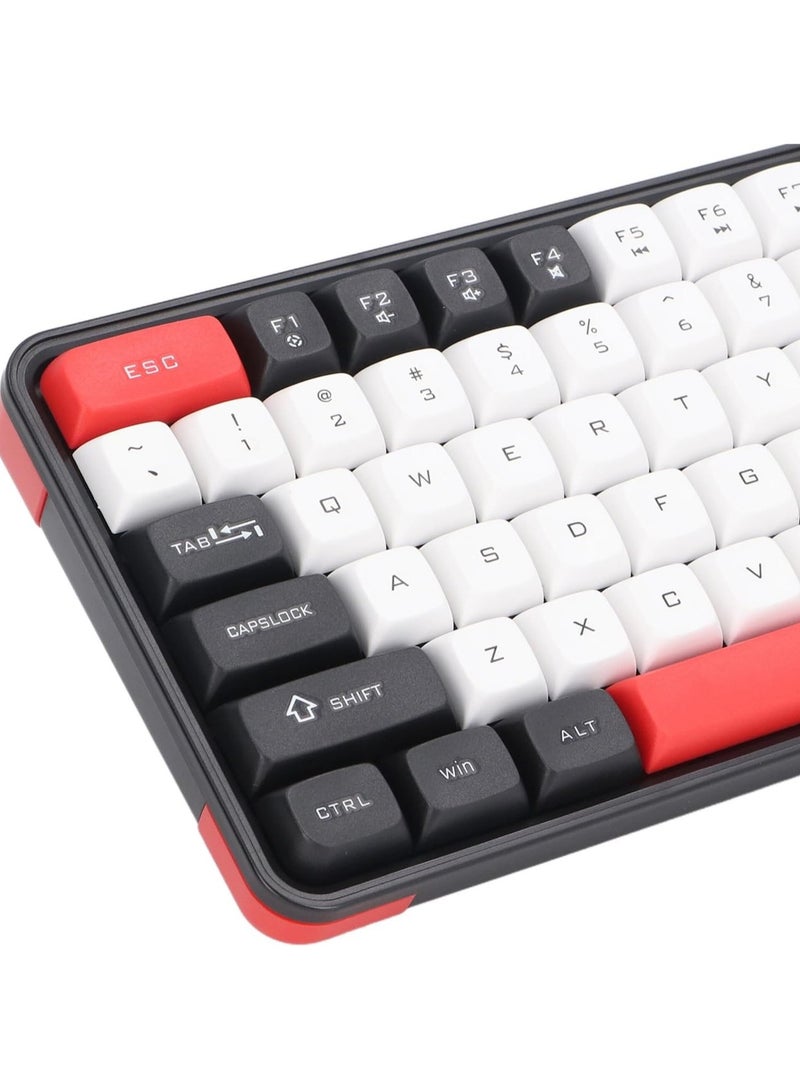 Mouse and Keyboard Combo, 84 Key Keyboard and 2.4G Mouse with Auto Sleep Mode Adjustable DPI 10 Meter Work Range. (Red)