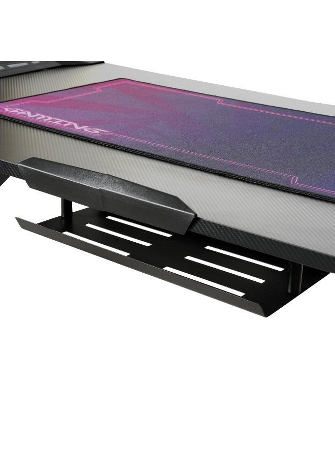 Oki Gaming Desk With Rgb Light - Black