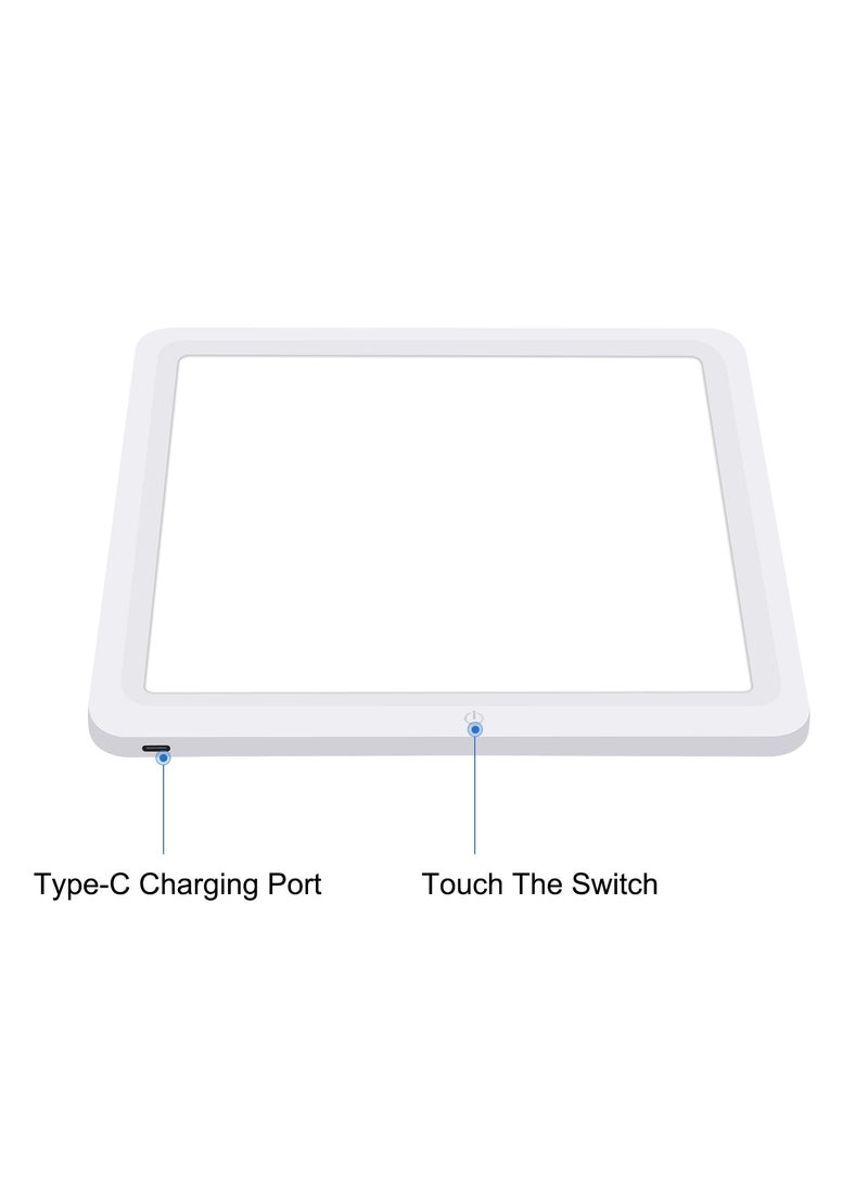 PULUZ 29cm Mini LED Photography Shadowless Light Lamp Panel Pad, 20cm x 20cm Effective Area