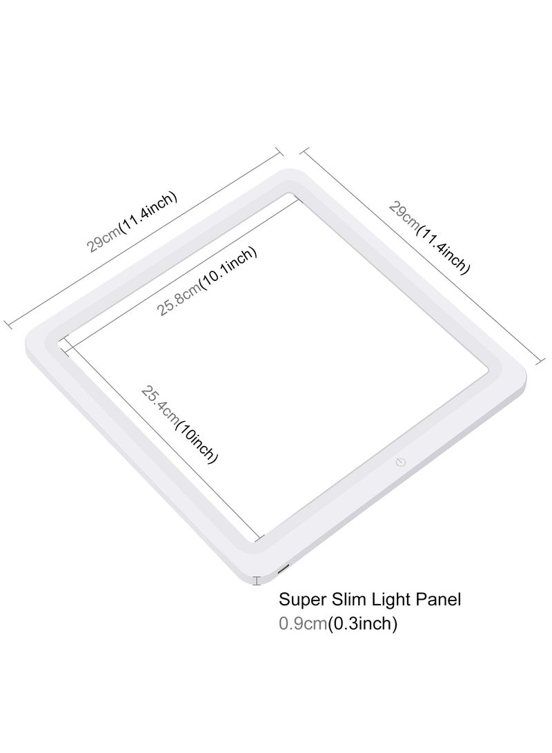 PULUZ 29cm Mini LED Photography Shadowless Light Lamp Panel Pad, 20cm x 20cm Effective Area