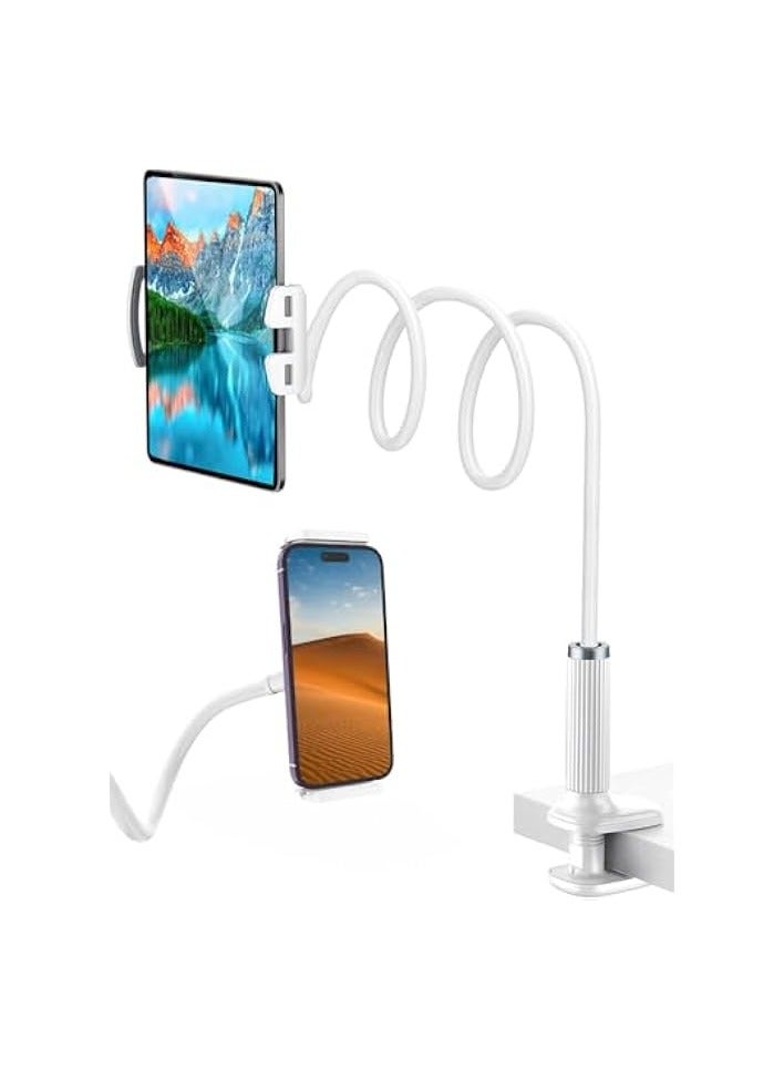 Tablet Holder,Flexible Tablet Stand, Tablet Holder,Cell Phone Holder,98 cm Flexible Adjustable Arm in Bed for/Mobile Phone/Switch/etc