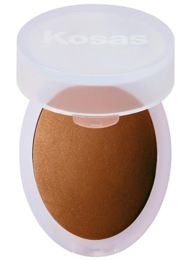 Kosas Cloud Set Baked Setting & Smoothing Talc-Free Vegan Powder,   Silky - Sheer Tan Deep 9.5g - Weightless, Sheer Finish