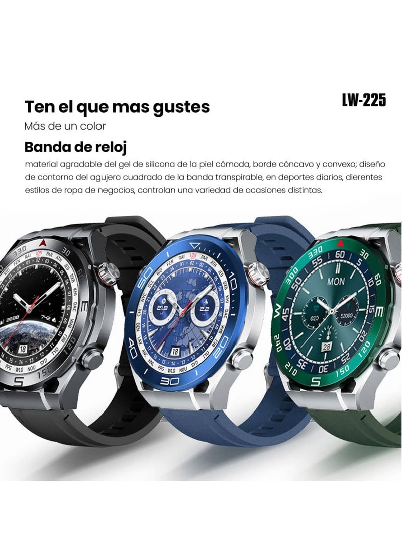 Lenyes Original AMOLED Smart Watch LW-225 (Blue/Black/Green)