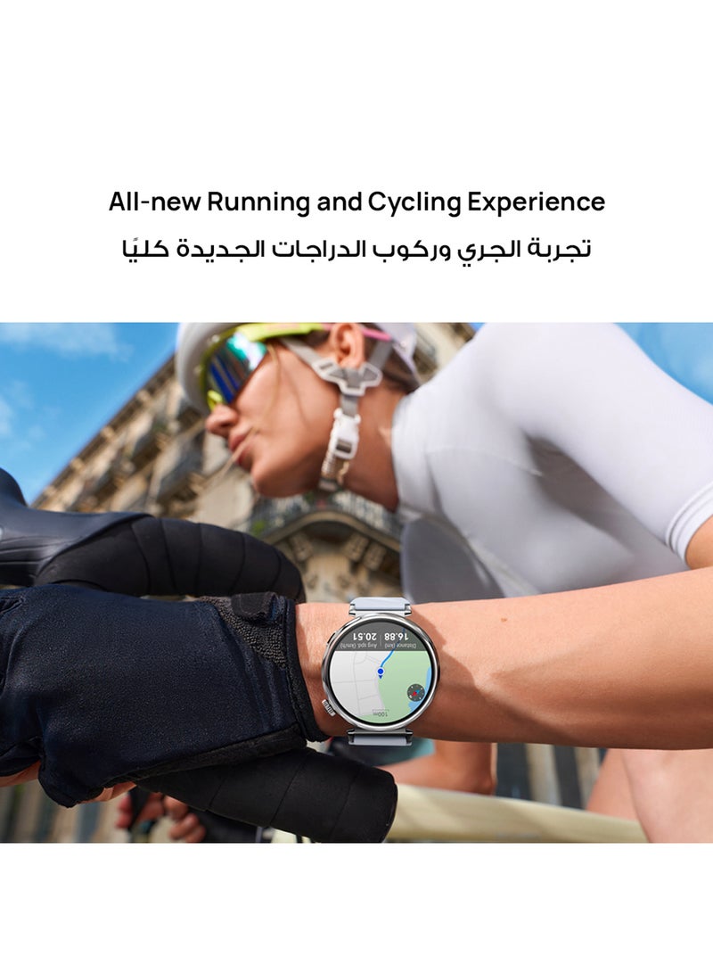 WATCH GT 5 46mm Smartwatch, up to 14 Days Battery Life, All-new Running and Cycling Experience, Sharp-Edged Design, iOS and Android + FreeBuds 5i Earbuds and Extra 3 Months Warranty Blue