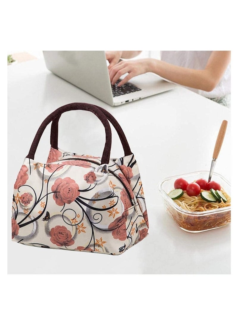 Lunch Bag, Instant Lunch Bag Women Men, Oxford Cloth Canvas Bag Hand Carry Lunch Bag Butterfly, Insulated Lunch Bag for Work Office School Picnic