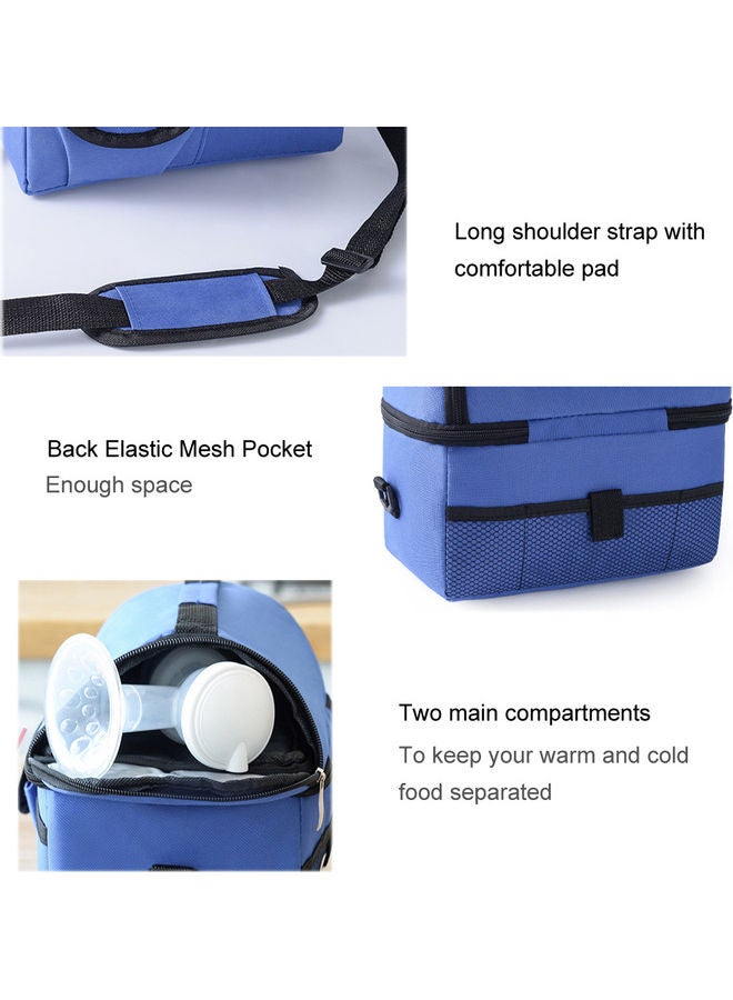 Insulated Lunch Bag Blue 26x3x23cm