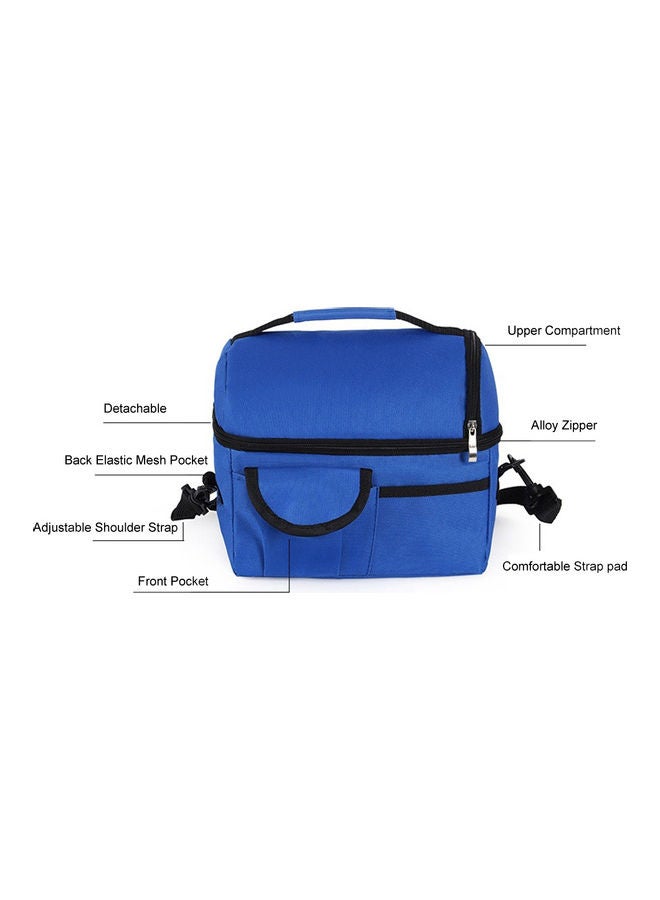 Insulated Lunch Bag Blue 26x3x23cm