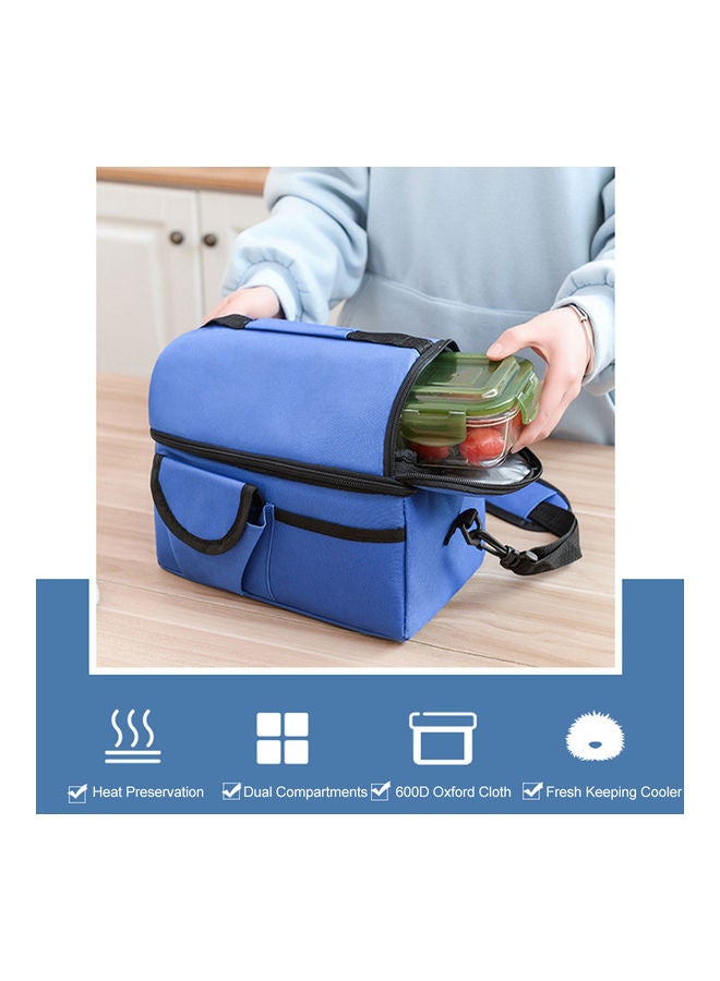 Insulated Lunch Bag Blue 26x3x23cm