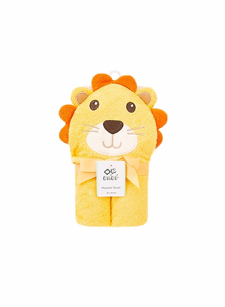 Factory Price Animal Stuffed Newborn Hooded Towel Gift Set - Lion