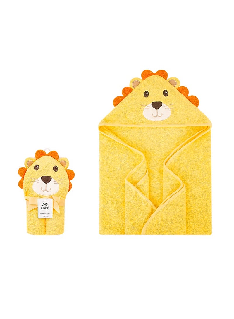 Factory Price Animal Stuffed Newborn Hooded Towel Gift Set - Lion