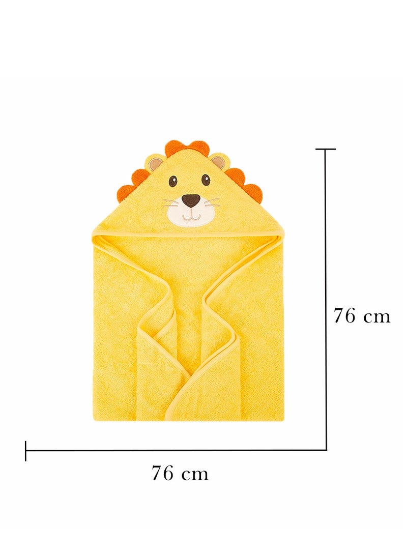 Factory Price Animal Stuffed Newborn Hooded Towel Gift Set - Lion