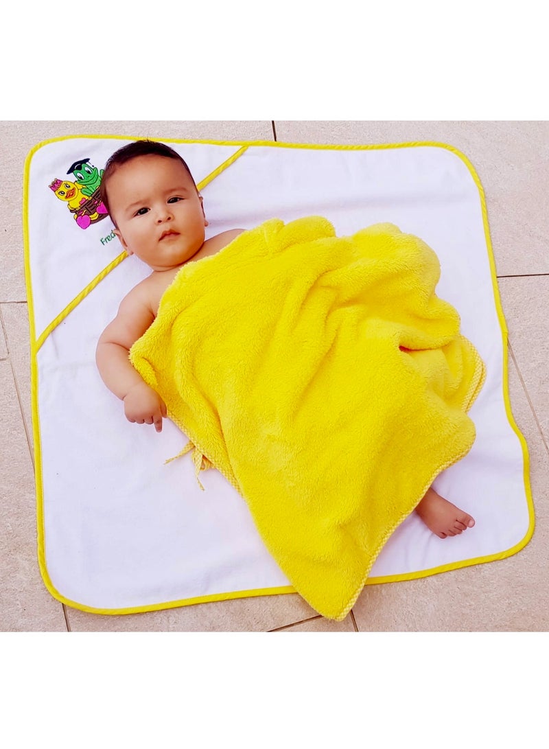 Freds & Gina Hooded Towel Yellow