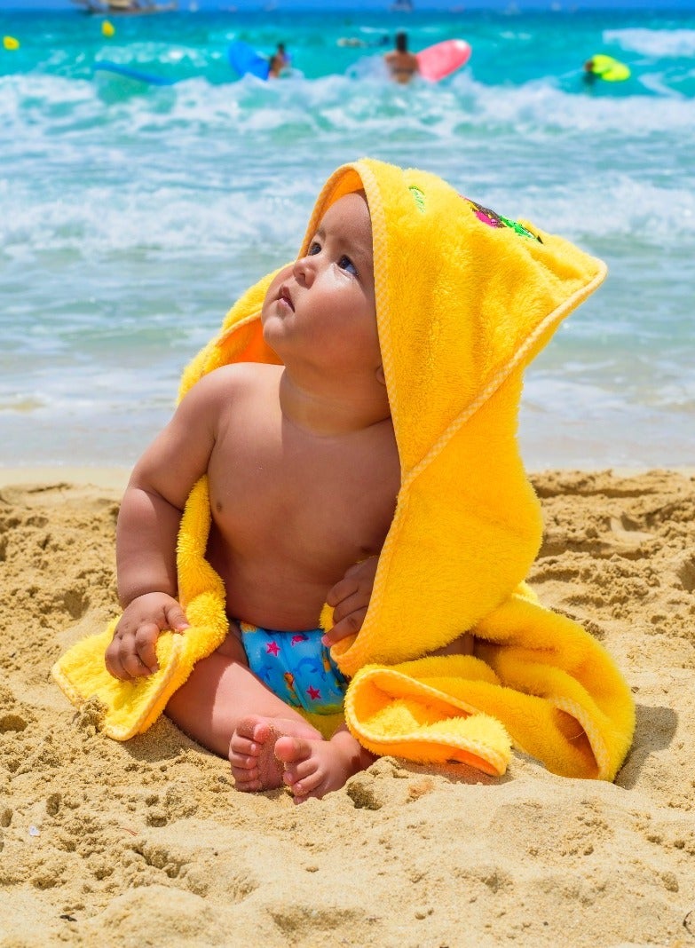 Freds & Gina Hooded Towel Yellow