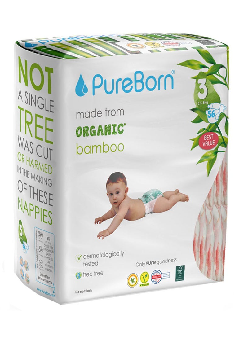 Pureborn Size3 Valpk 5.5-8Kg 56S - 05917