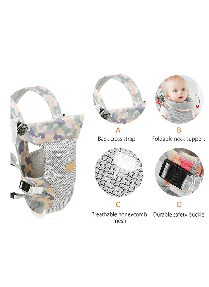 Baby Carrier, Lightweight Breathable Baby Carrier,  4-in-1 Infant Carrier, Convertible Front and Back Child Carrier Backpack, Multi-Function for Newborn Toddler 0 to 36 Months