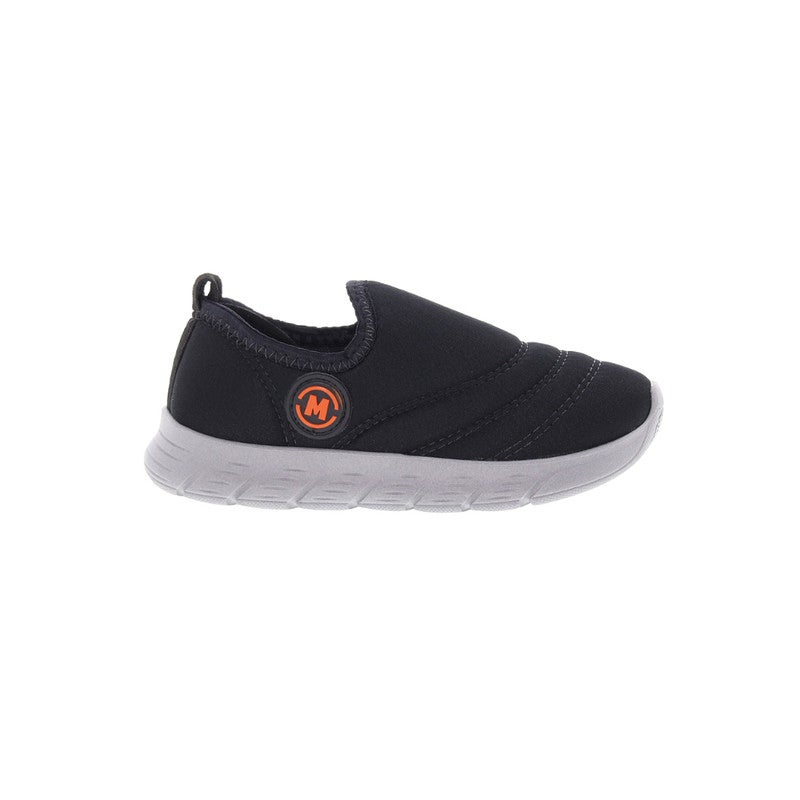 Sporty Slip On with Fly Knit Upper Black/White