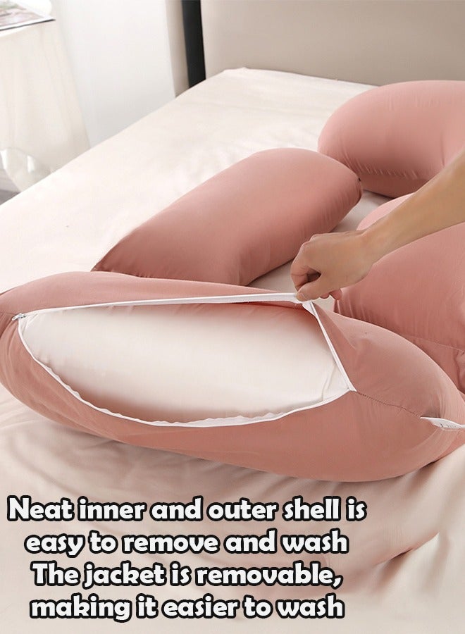 3 in 1 Split Pregnancy Pillow G Type Maternity Waist and Belly Support Side Sleeping, Multifunctional Pregnancy Pillow for Belly, Back and Waist Full Body Support