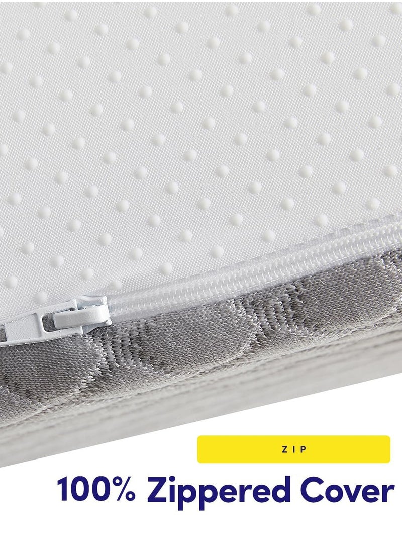 Memory Foam Bed Wedge Pillow for Adults, Ergonomic Design for Back, Leg, & Body Support, Ideal for Acid Reflux, Back Pain, Leg Pain, & Medical Recovery, Triangle Incline Pillow with Cover